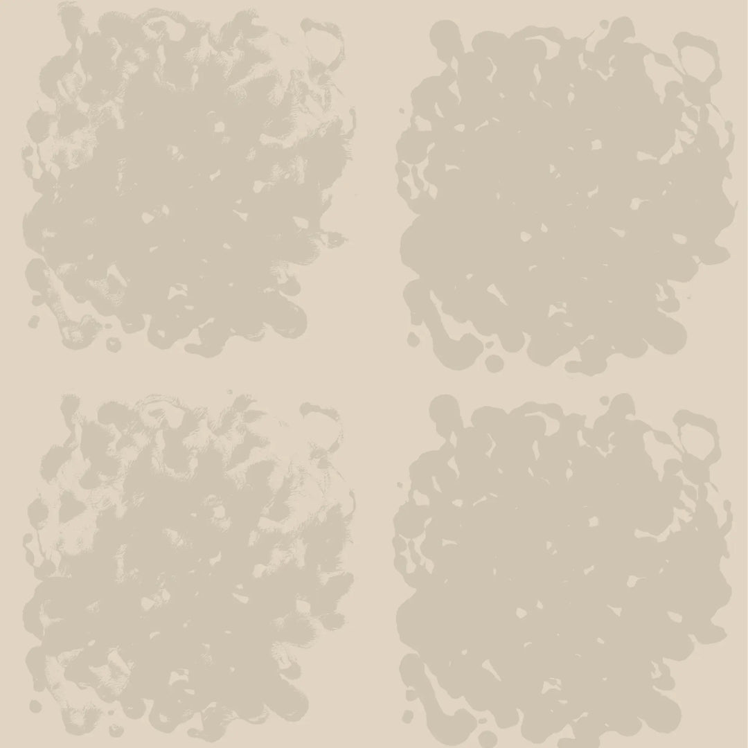 Rorschach Medallions - Washed Linen Wallpaper