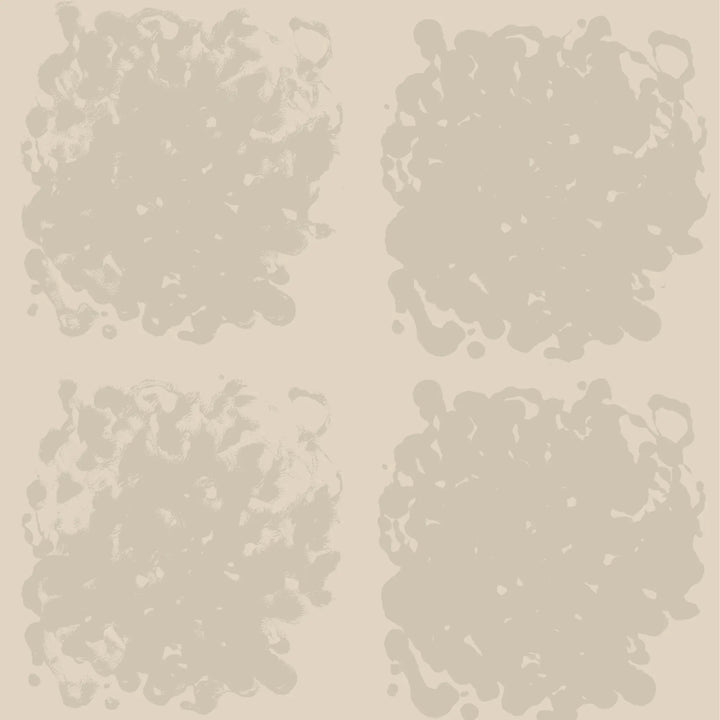 Rorschach Medallions - Washed Linen Wallpaper