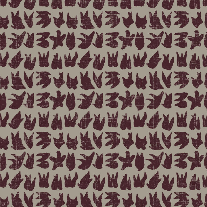 Signets - Maroon Brown Wallpaper