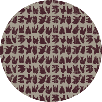 Signets - Maroon Brown Wallpaper