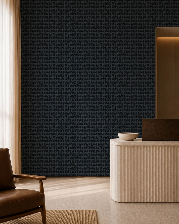 Signets - Midnight Blue Wallpaper