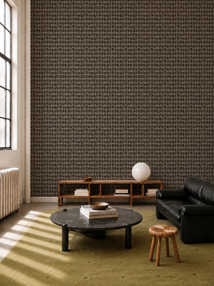 Signets - Taupe Wallpaper