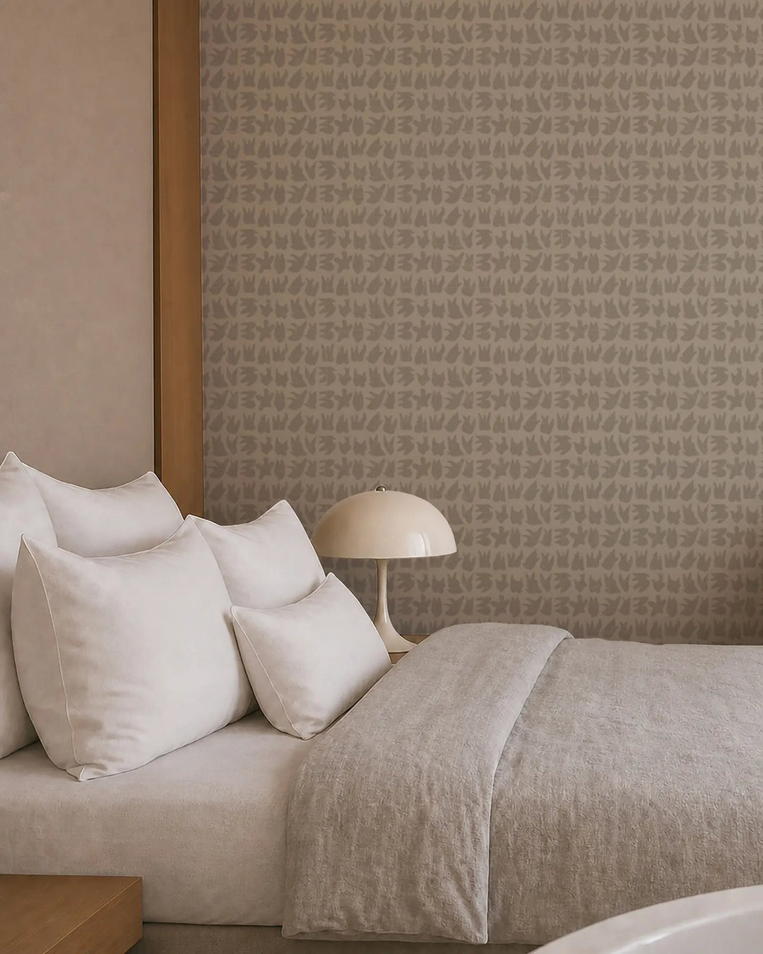 Signets - Washed Linen Wallpaper