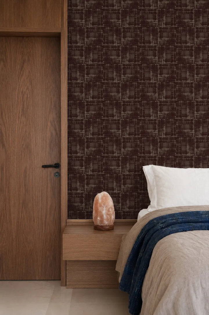 Studio Box - Maroon Brown Wallpaper