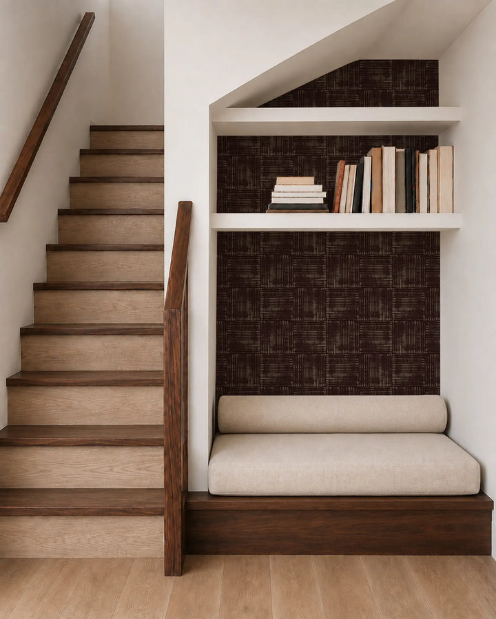 Studio Box - Maroon Brown Wallpaper