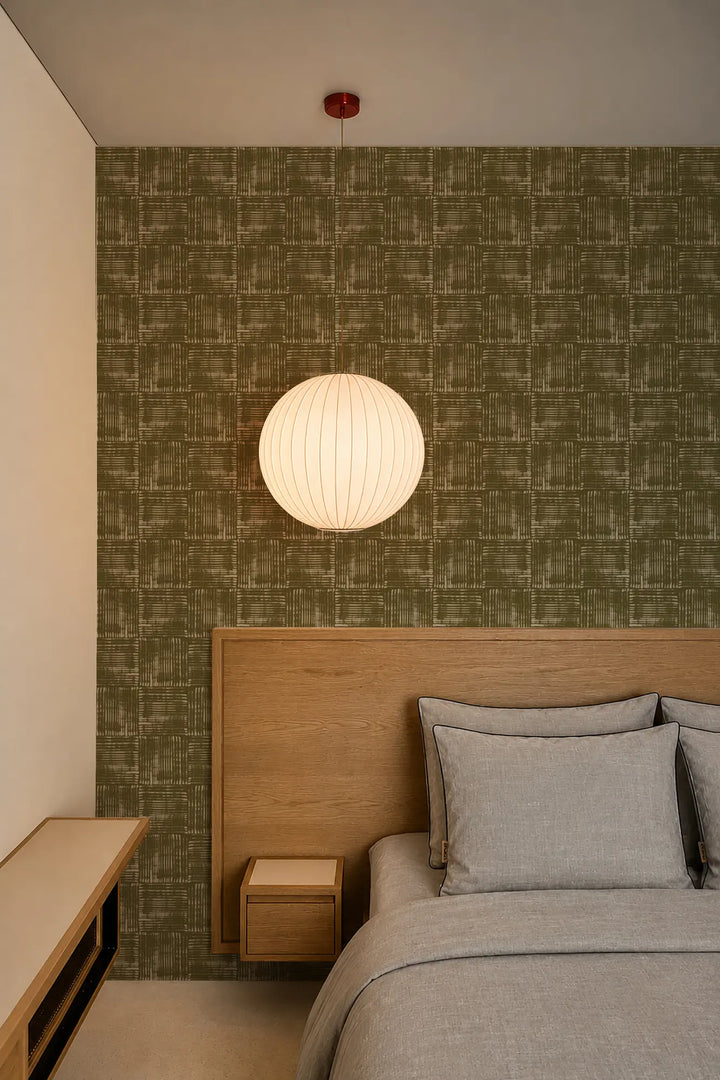 Studio Box - Olive Wallpaper