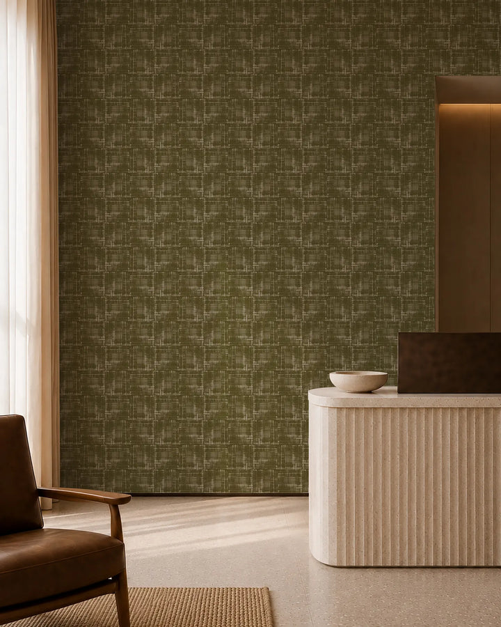 Studio Box - Olive Wallpaper