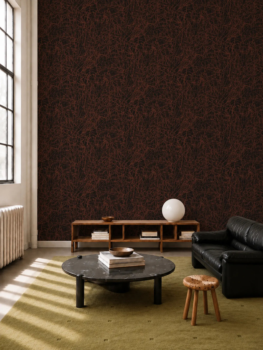 Tangled Paint - Burnt Night Wallpaper