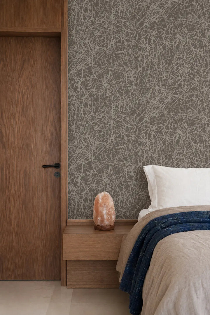 Tangled Paint - Hardwood Wallpaper