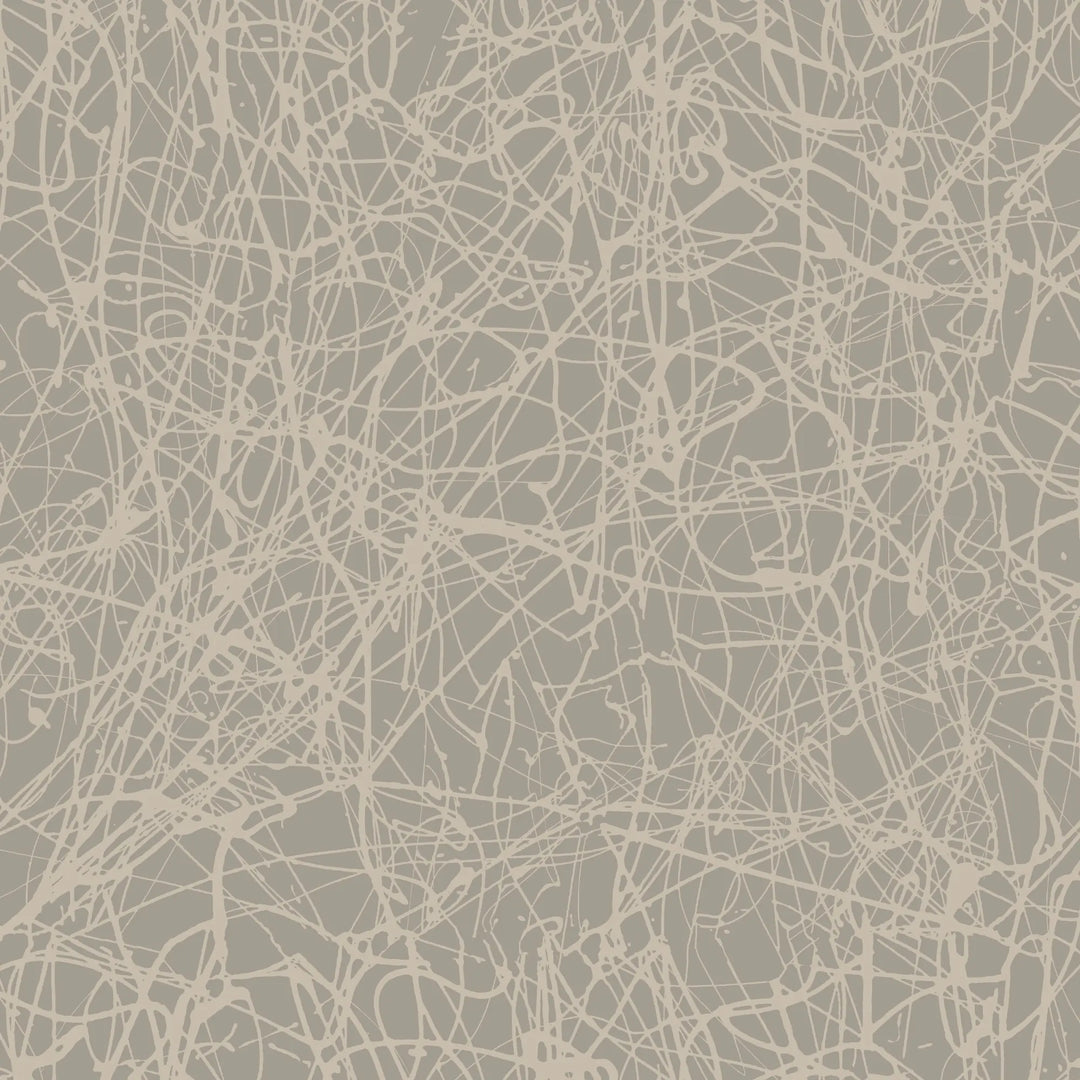 Tangled Paint - Washed Linen Wallpaper