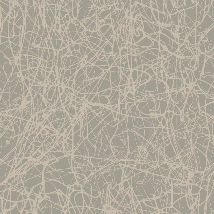 Tangled Paint - Washed Linen Wallpaper