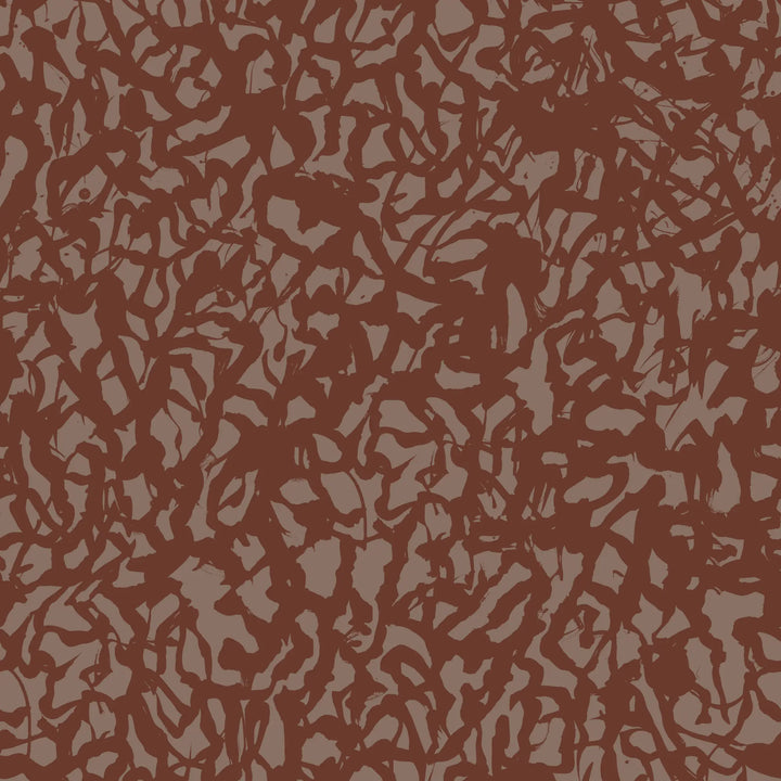 Wandering Brush - Burnt Orange Wallpaper