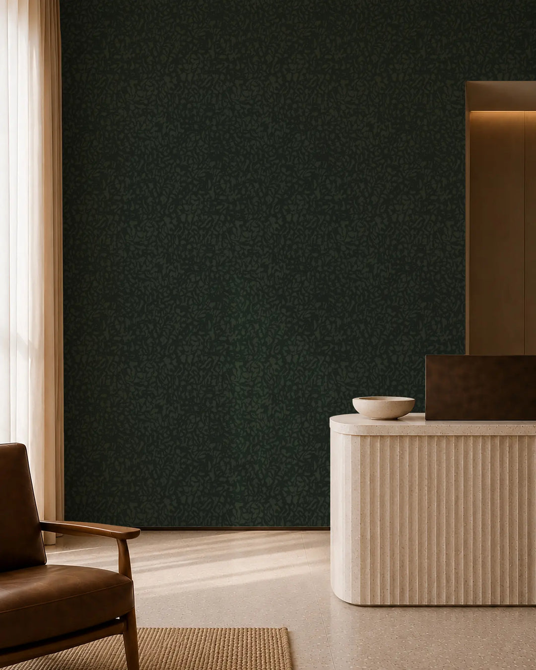 Wandering Brush - Cedar Green Wallpaper