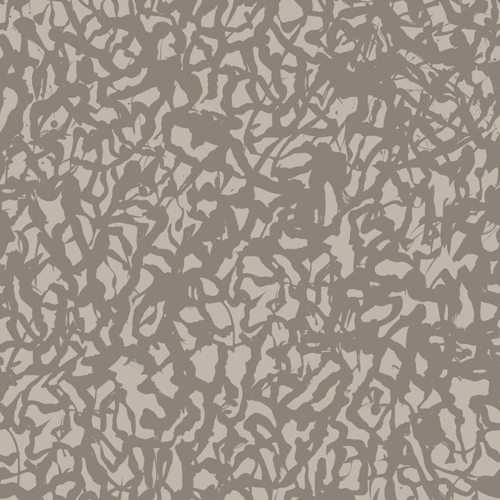 Wandering Brush - Greige Wallpaper