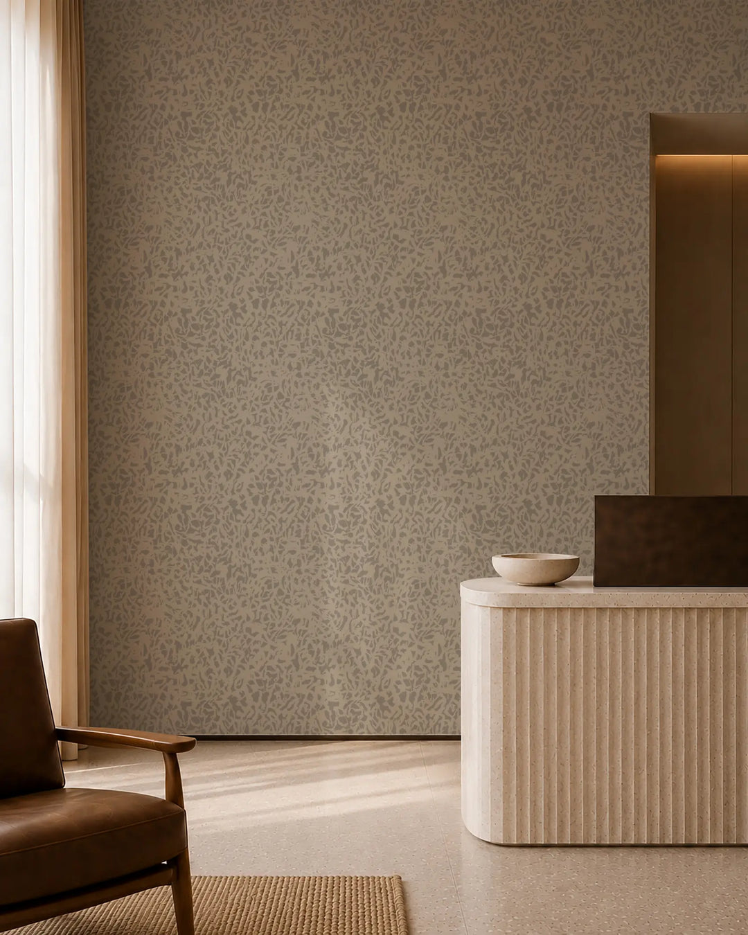 Wandering Brush - Washed Linen Wallpaper
