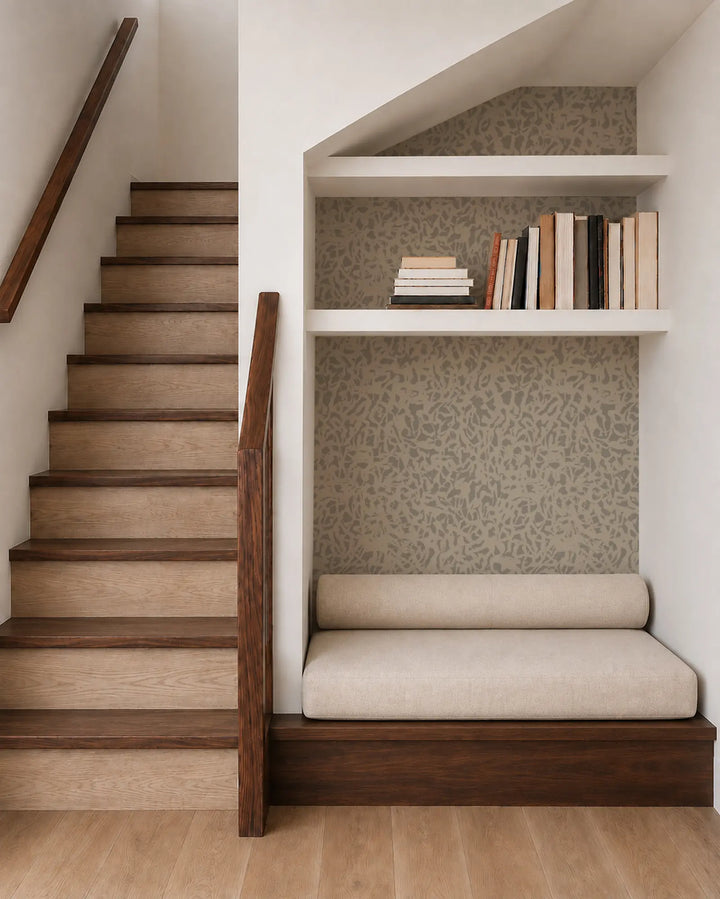 Wandering Brush - Washed Linen Wallpaper