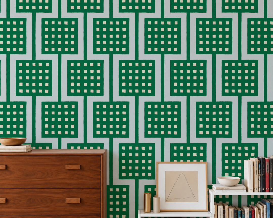 Block Party - Green Dream Wallpaper