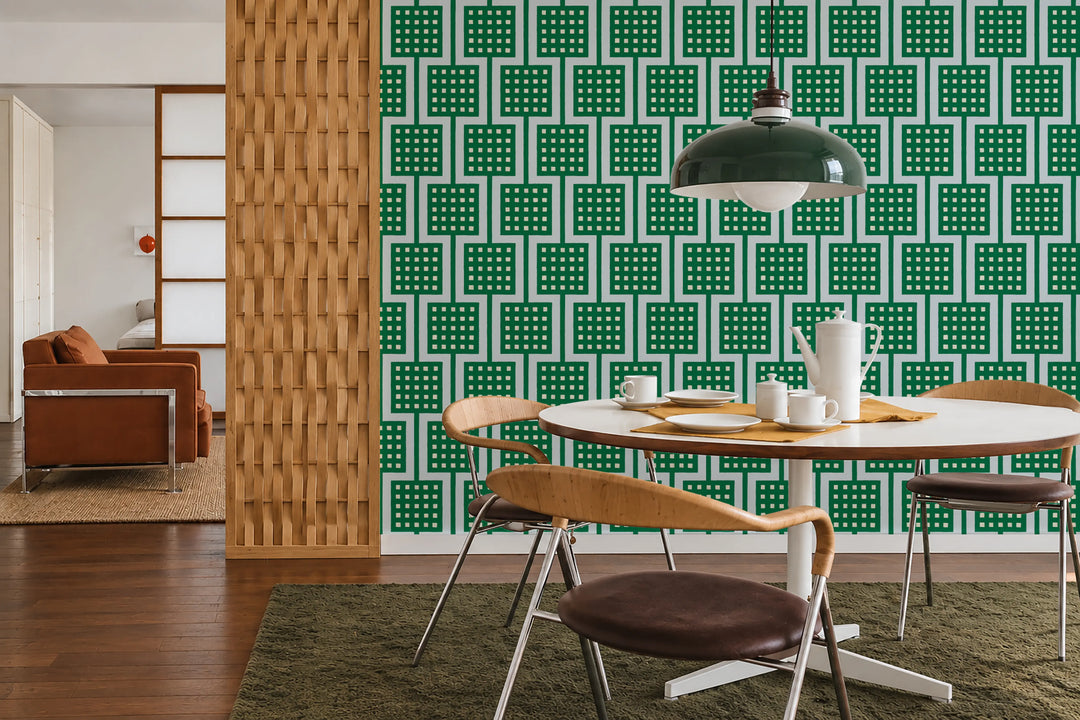 Block Party - Green Dream Wallpaper