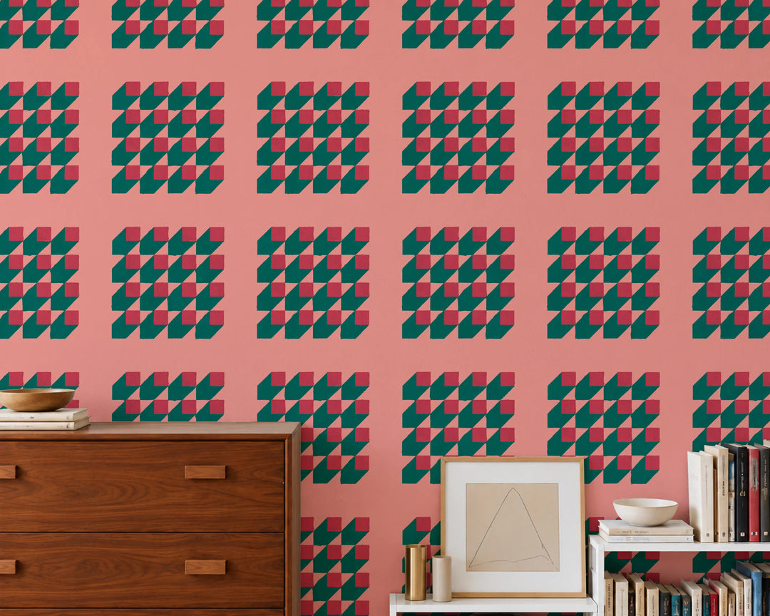 Cubed - Melon Wallpaper