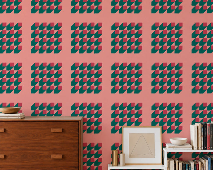 Cubed - Melon Wallpaper