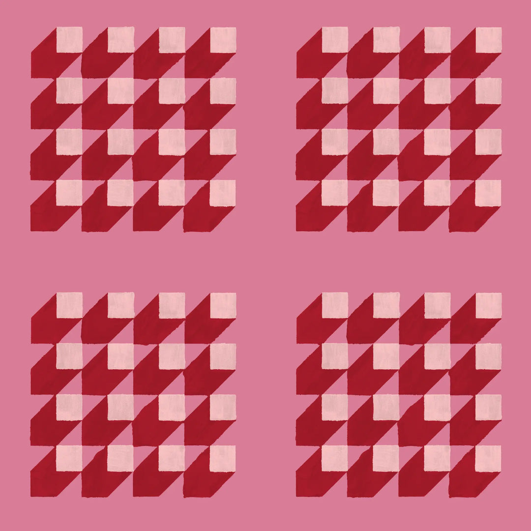 Cubed - Strawberry Wallpaper