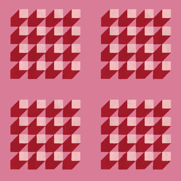 Cubed - Strawberry Wallpaper