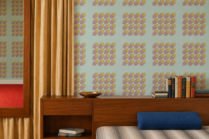 Cubed - Tea Room Wallpaper