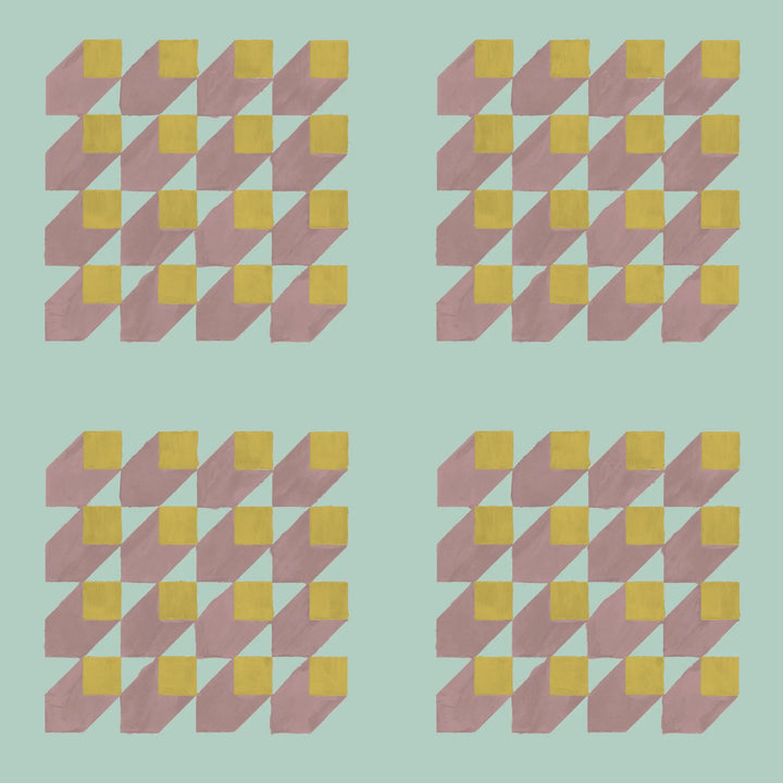 Cubed - Tea Room Wallpaper