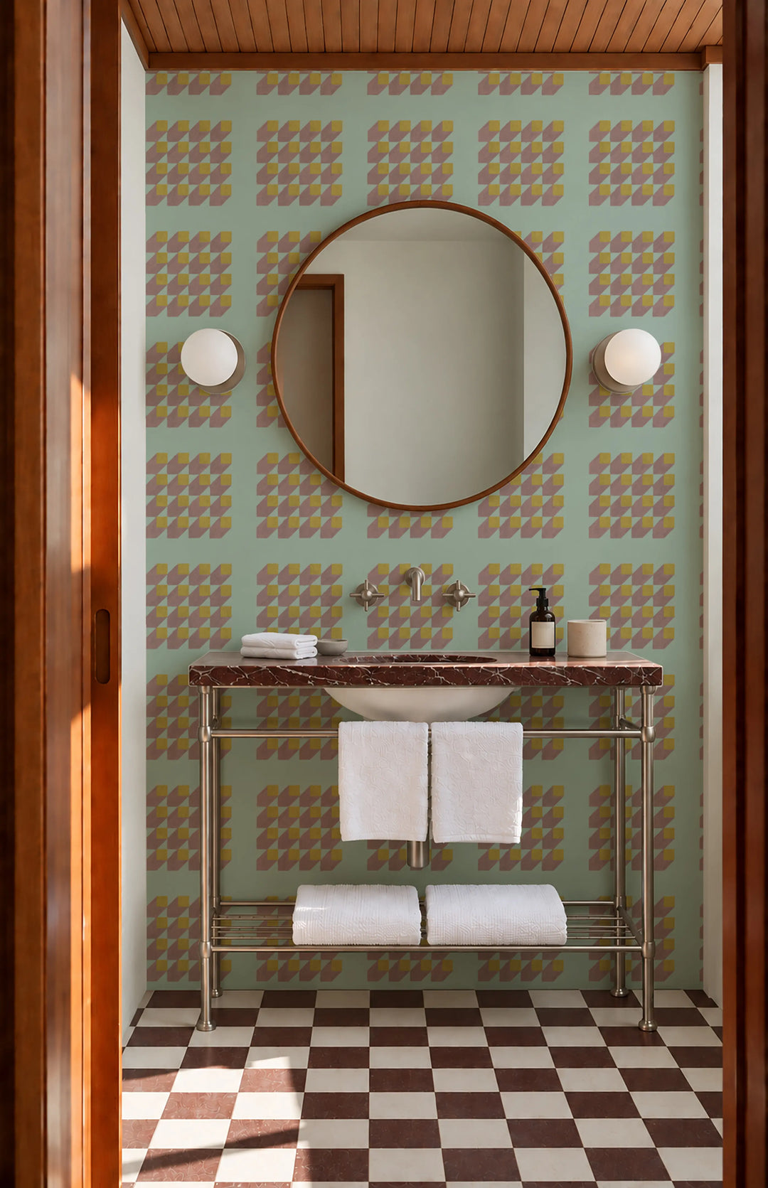 Cubed - Tea Room Wallpaper