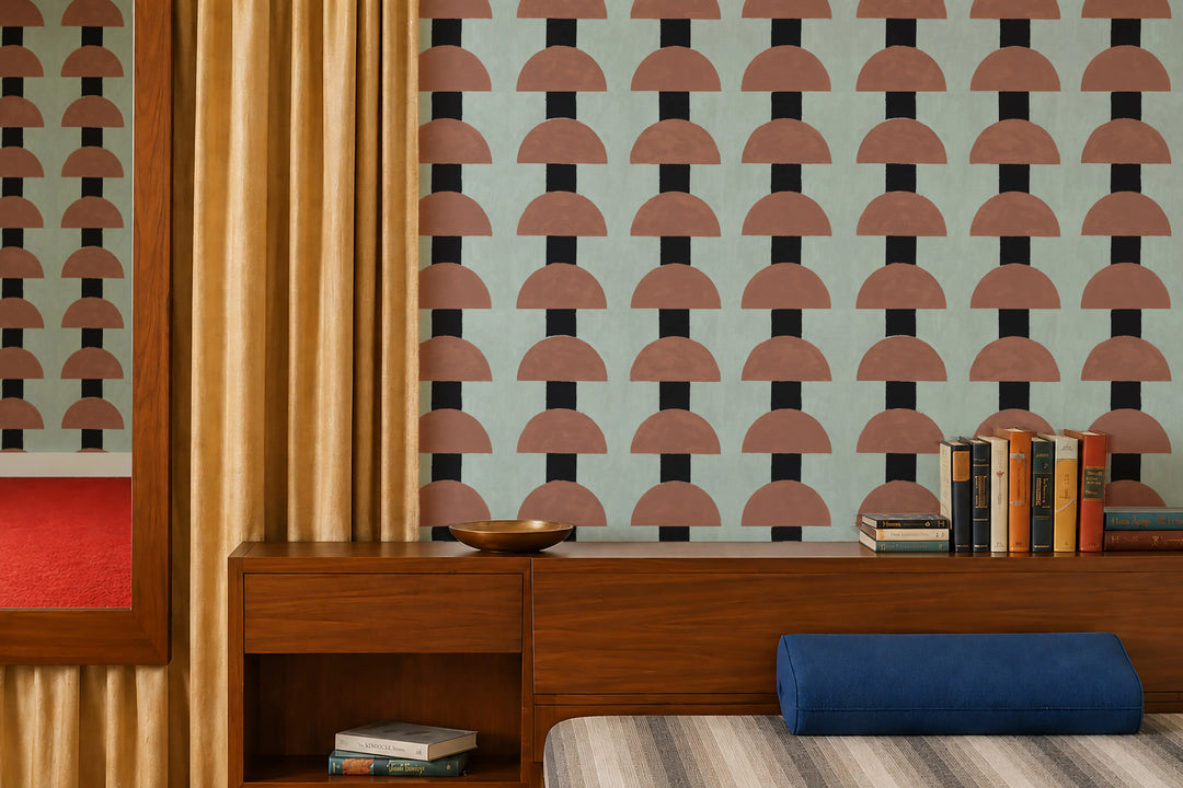Mop Top - Copper Wallpaper