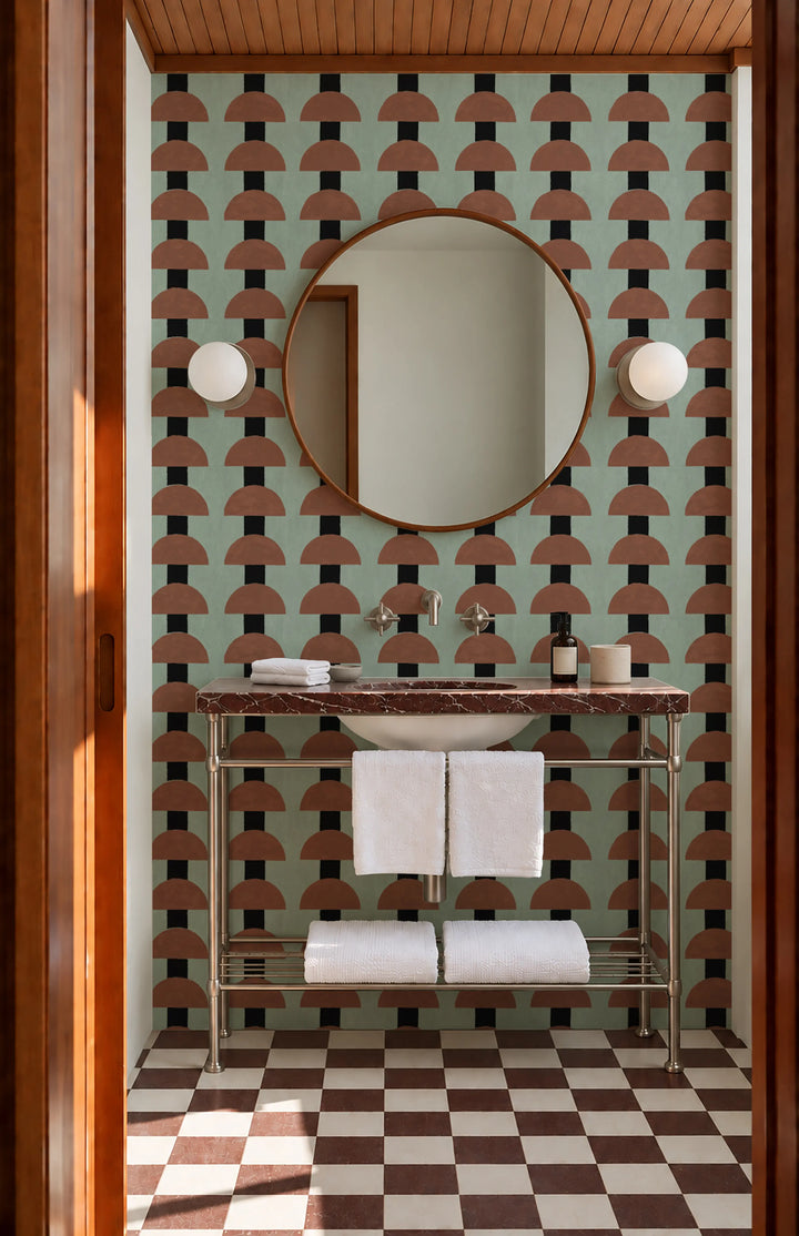 Mop Top - Copper Wallpaper