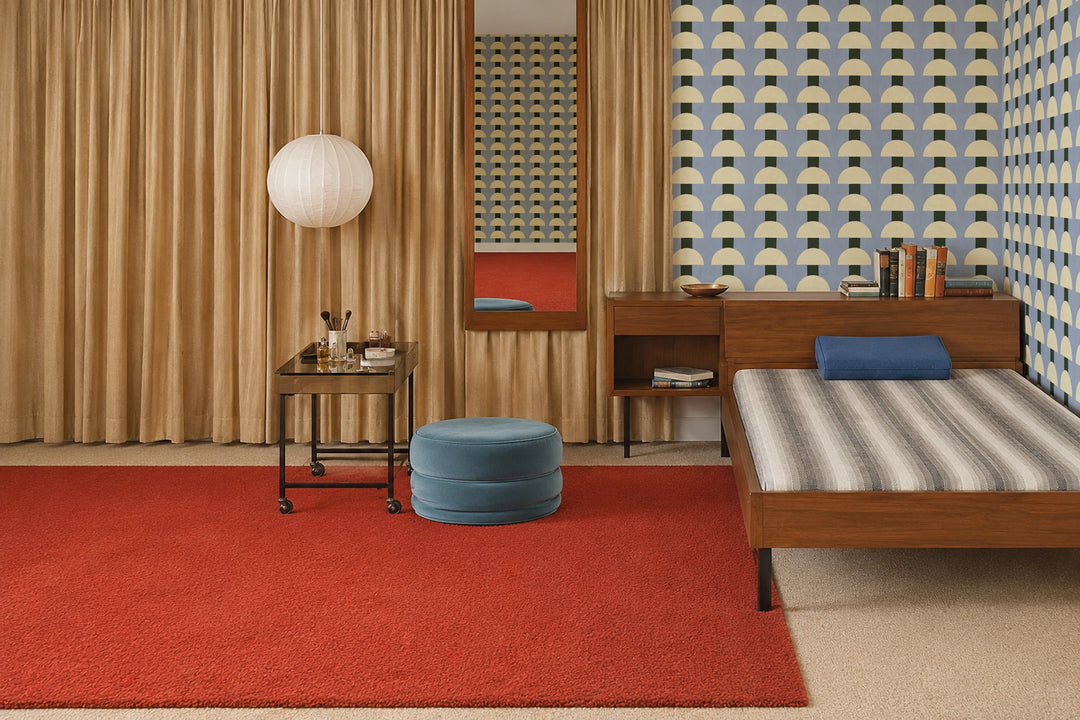 Mop Top - Periwinkle Blue Wallpaper