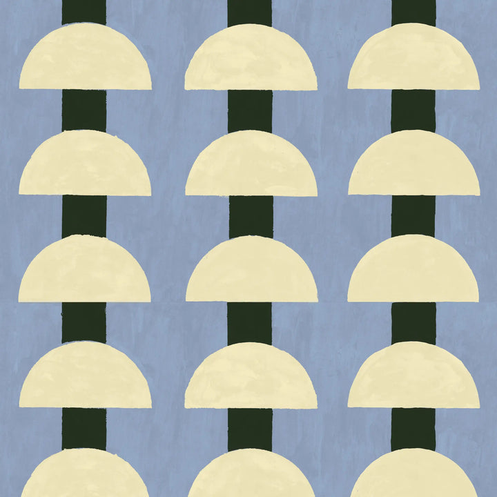 Mop Top - Periwinkle Blue Wallpaper