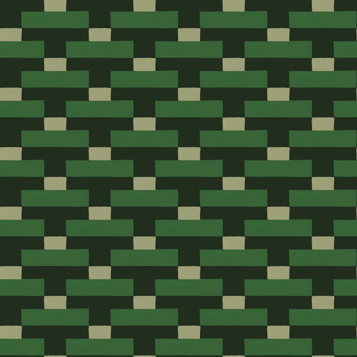 Over Under - Emerald Green Wallpaper