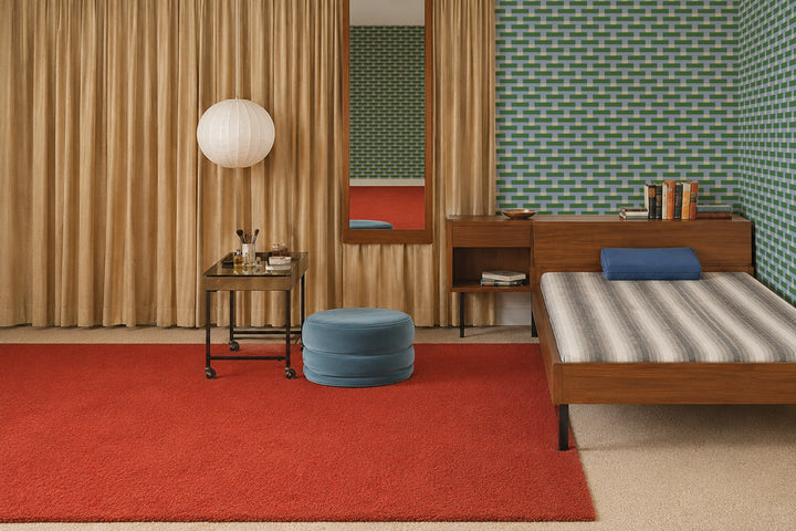 Over Under - Emerald Periwinkle Wallpaper
