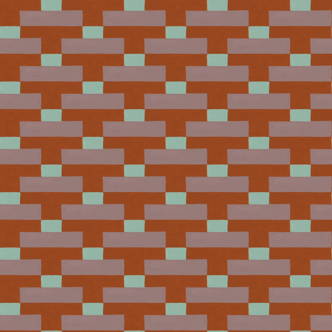 Over Under - Zest Mauve Wallpaper