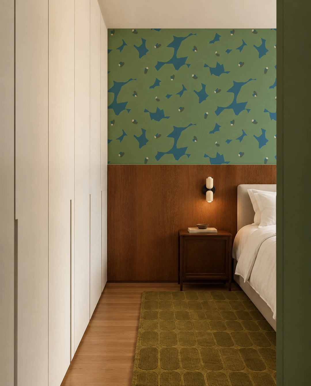 Pressed Poppies - Blueway Wallpaper