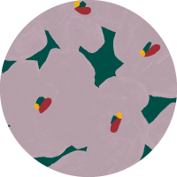 Pressed Poppies - Merlot Mint Wallpaper