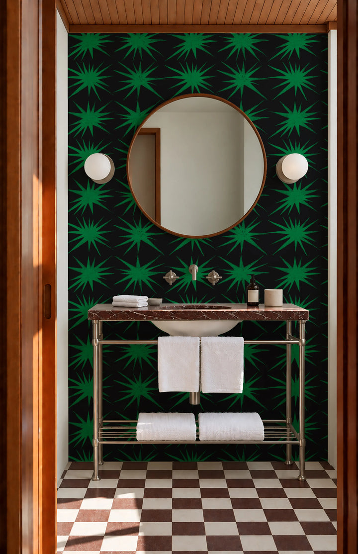 Sparked - Electric Green Wallpaper