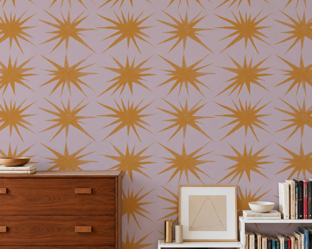 Sparked - Mauve Pink Wallpaper