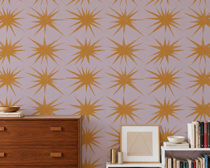 Sparked - Mauve Pink Wallpaper
