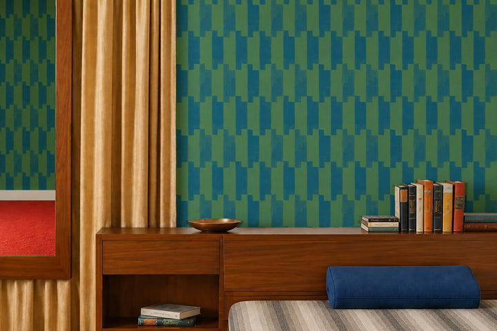 Tally Up - Blue Emerald Wallpaper