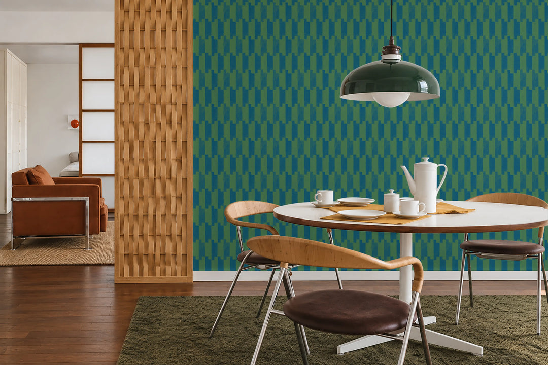Tally Up - Blue Emerald Wallpaper