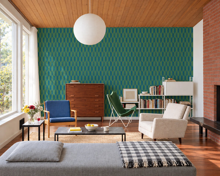 Tally Up - Blue Emerald Wallpaper