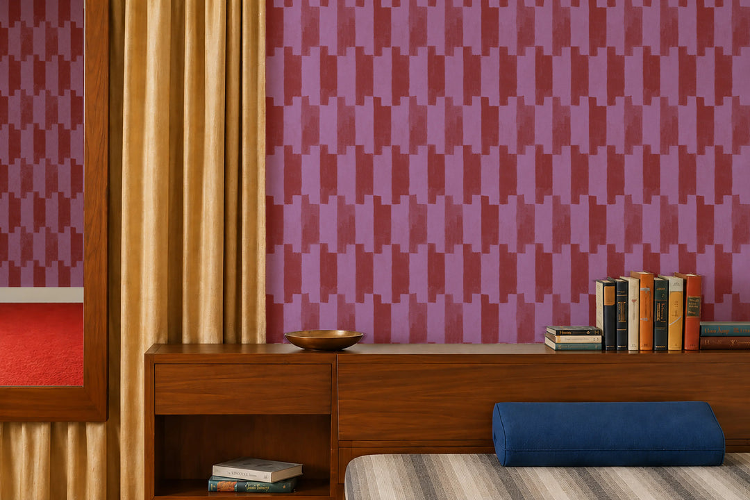 Tally Up - Pink Berry Wallpaper
