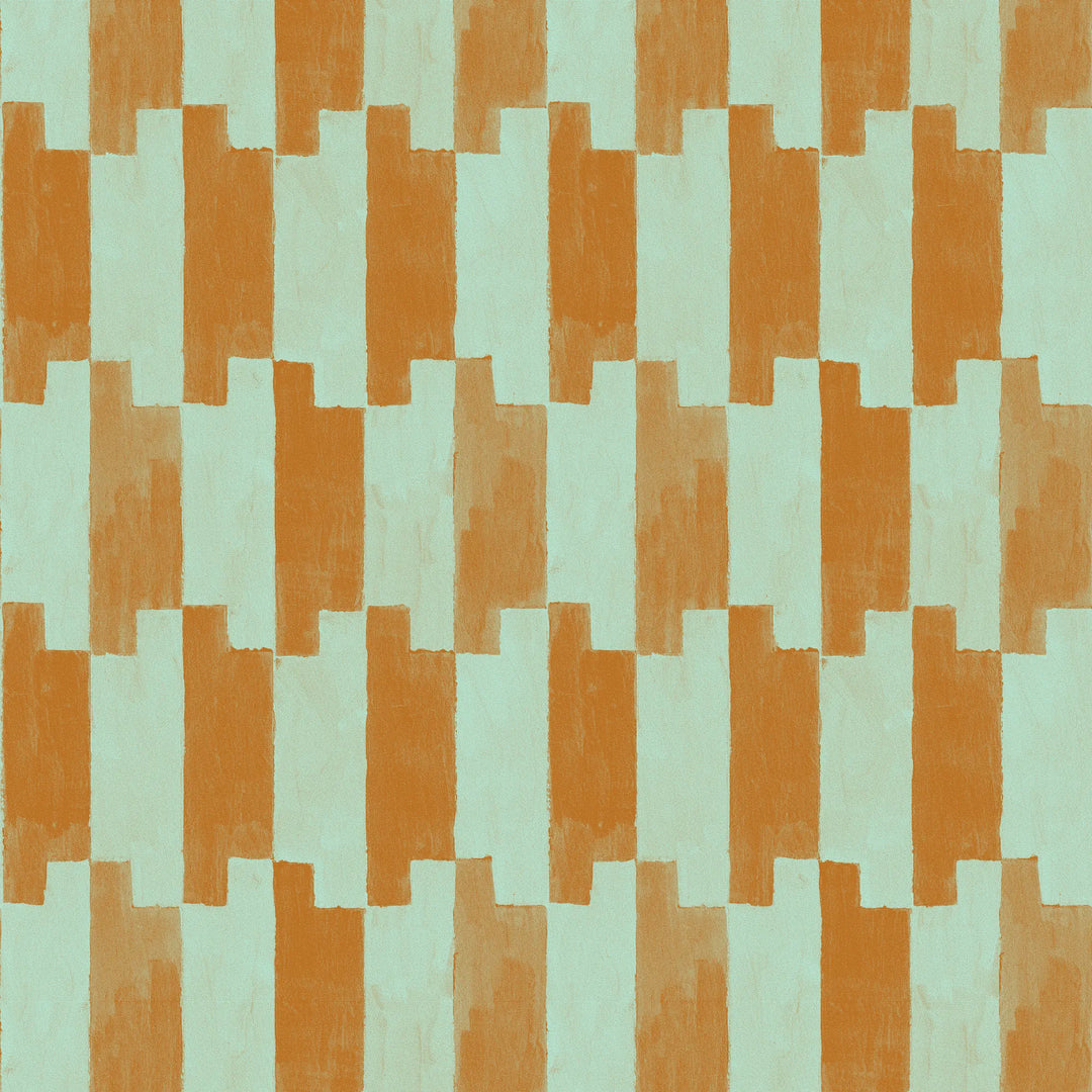 Tally Up - Teal Spice Wallpaper