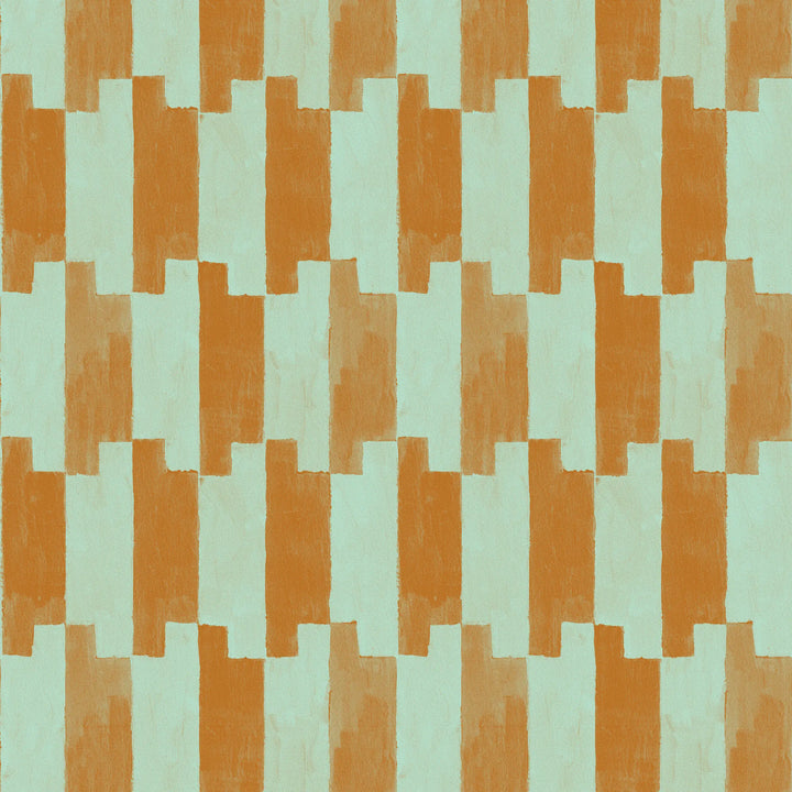Tally Up - Teal Spice Wallpaper