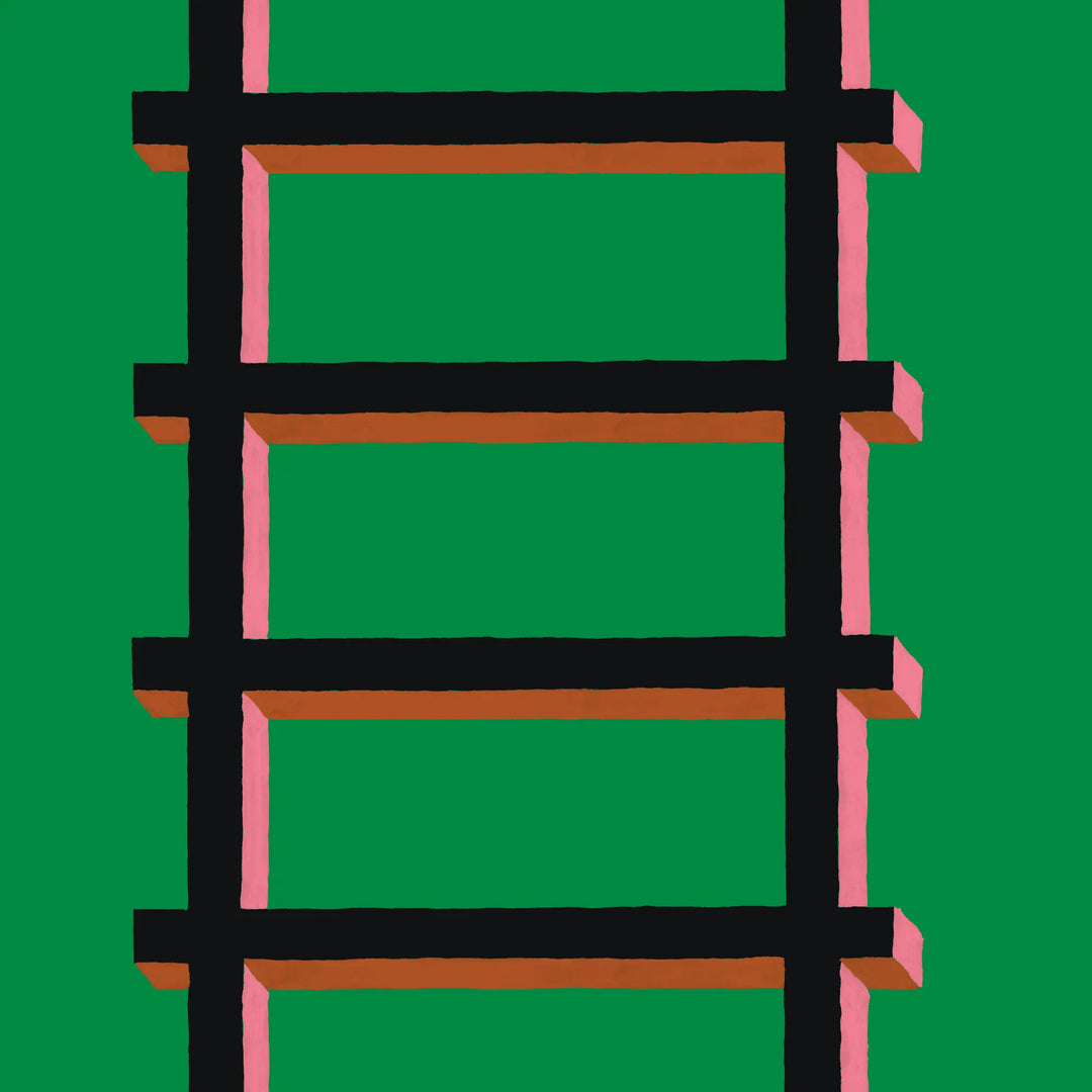 Tree House - Electric Green Wallpaper