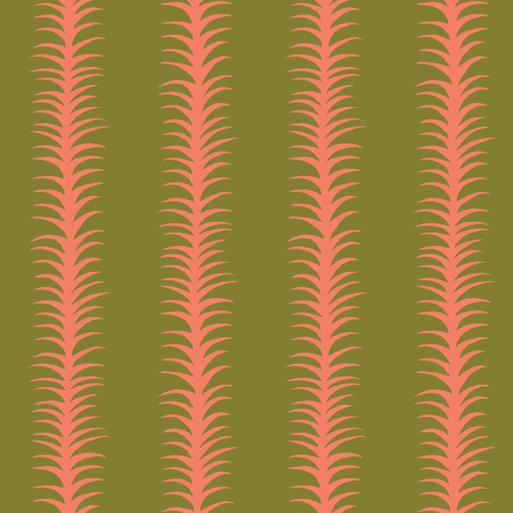 Wink Stripes - Avocado Wallpaper