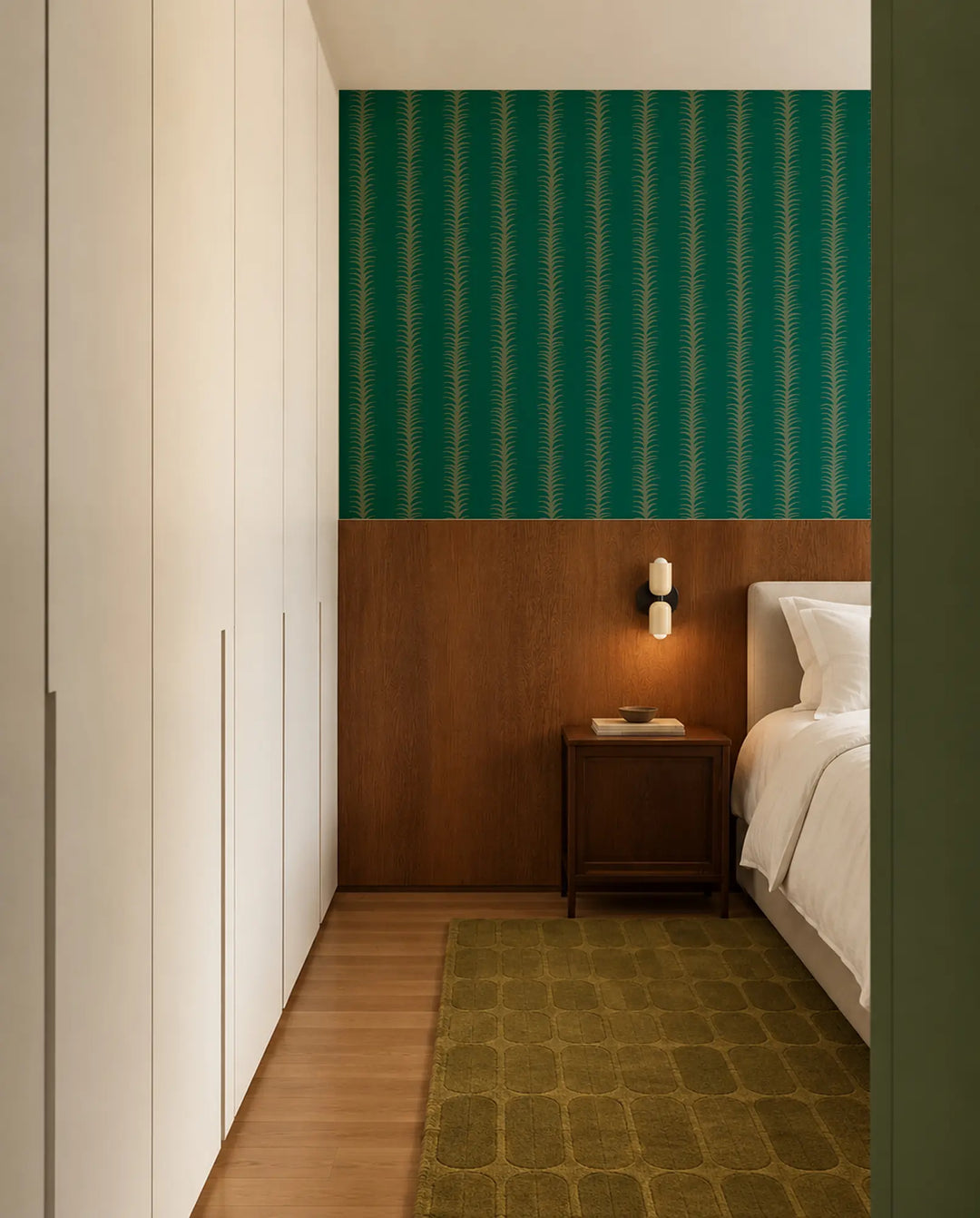 Wink Stripes - Jewel Green Wallpaper